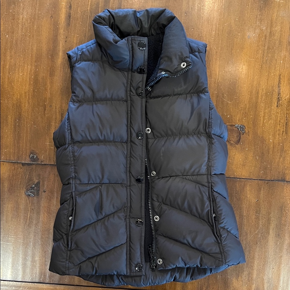 J. Crew Women's Black Quilted Vest